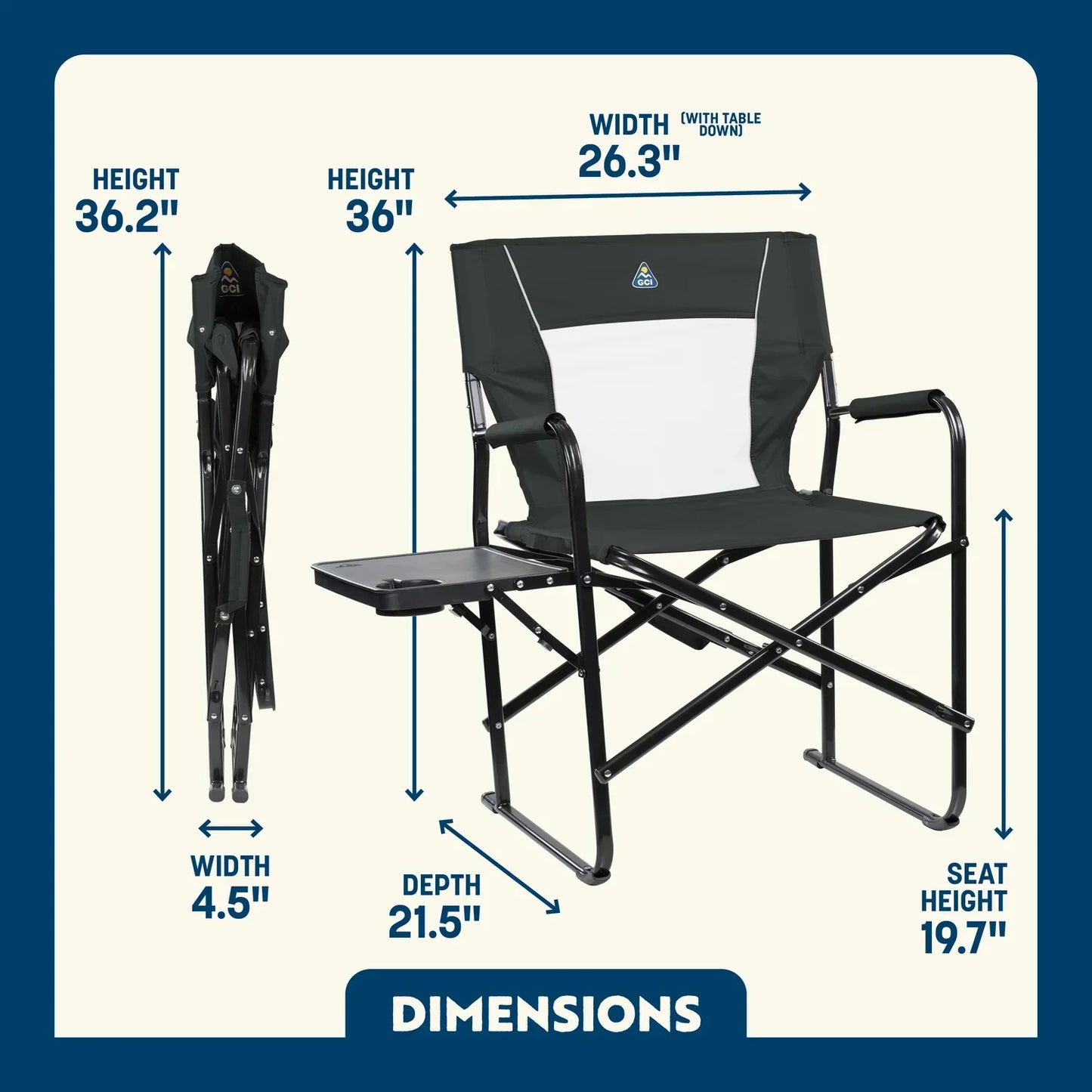 Slim-Fold Director's Chair XL™
